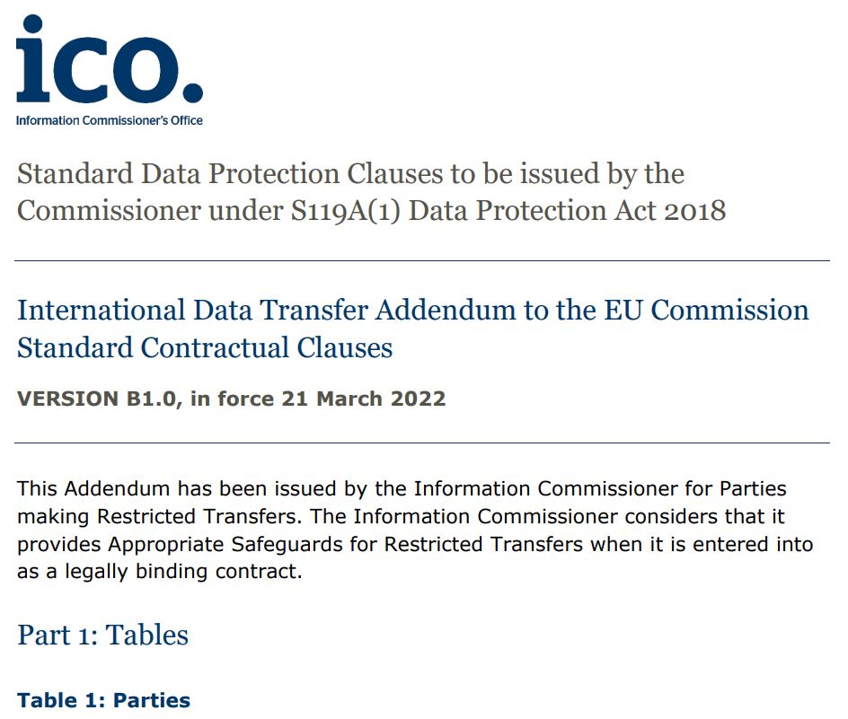 UK Data Privacy Contract